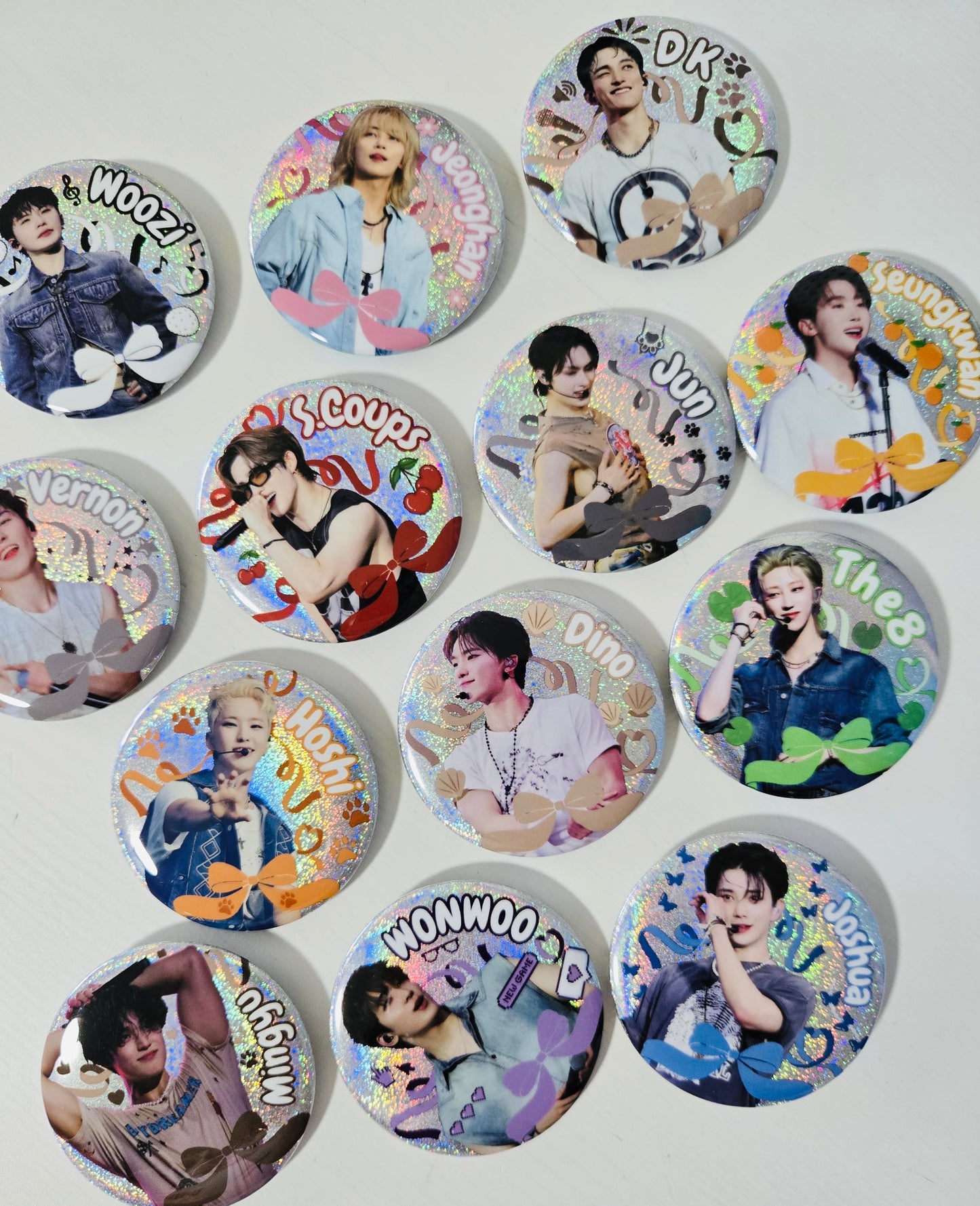 Seventeen Large Badges