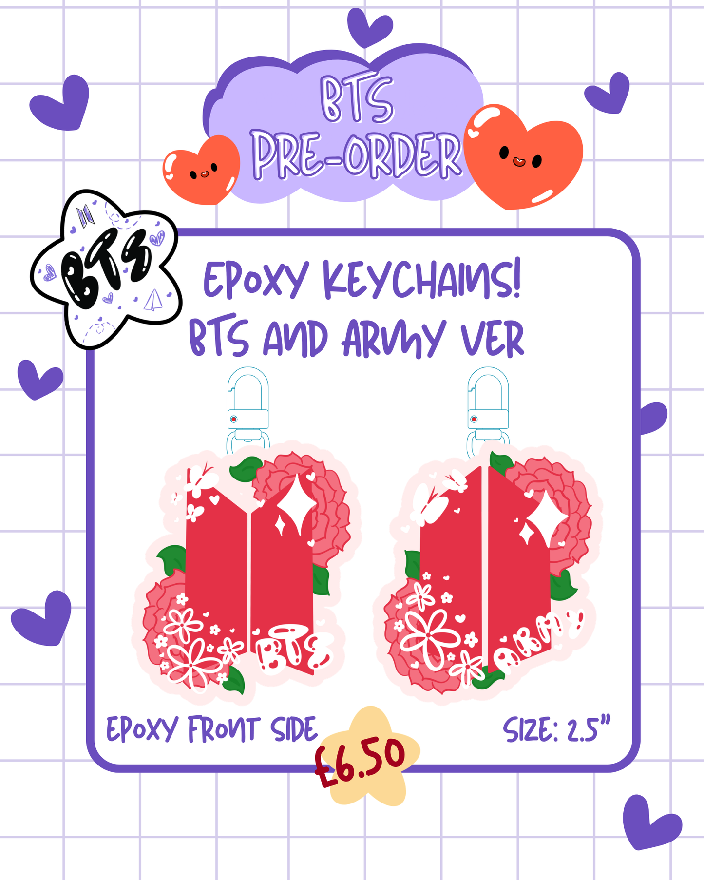 PRE-ORDER: BTS London Concert Keychains