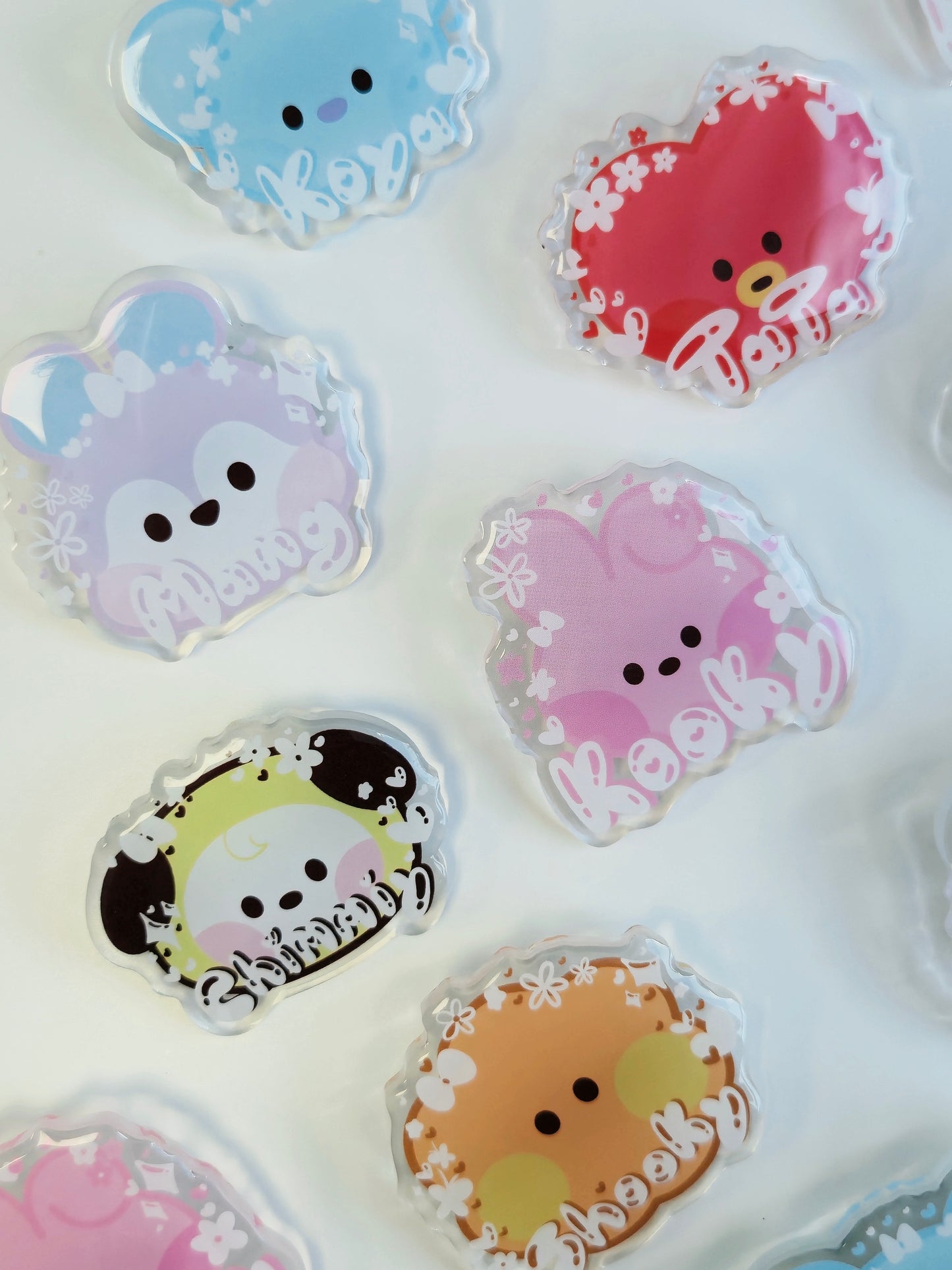 BT21 Jelly Acrylic Pin Badge