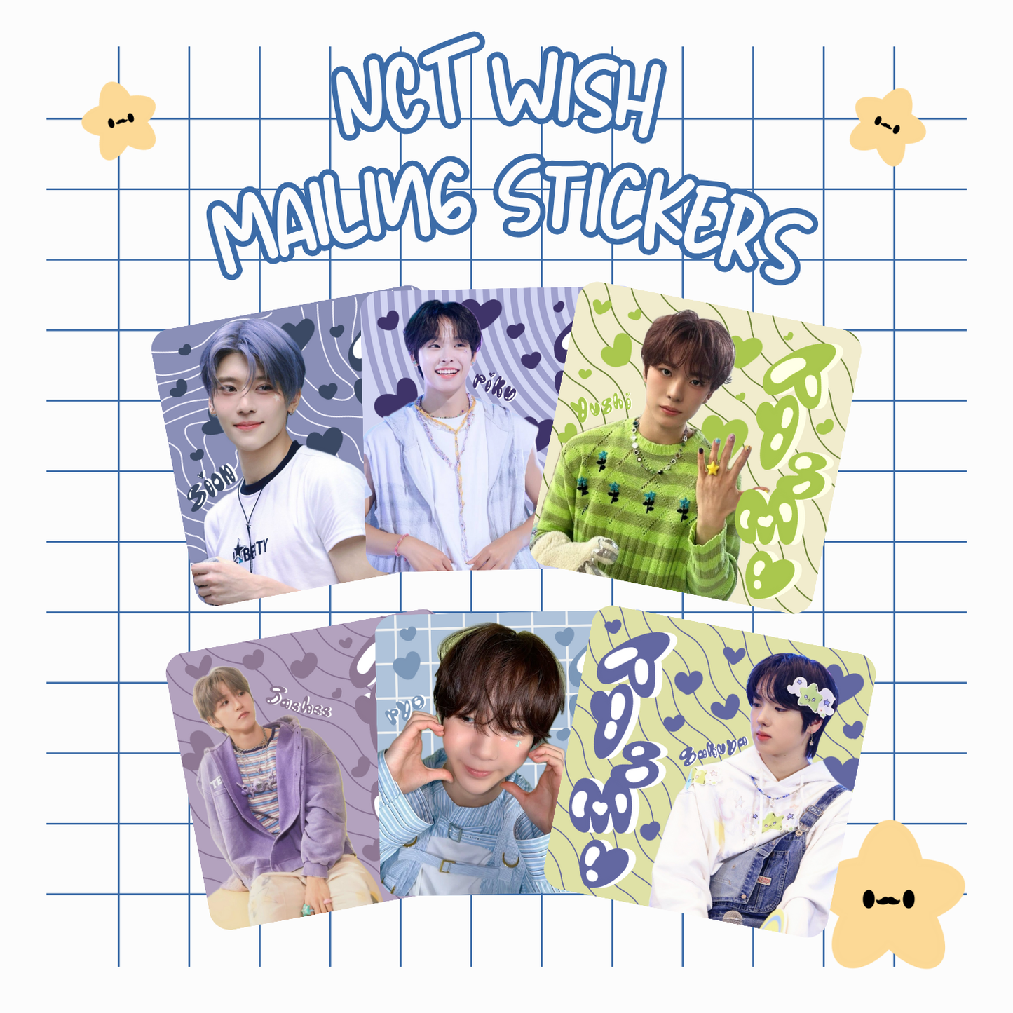 NCT Wish Mailing Stickers