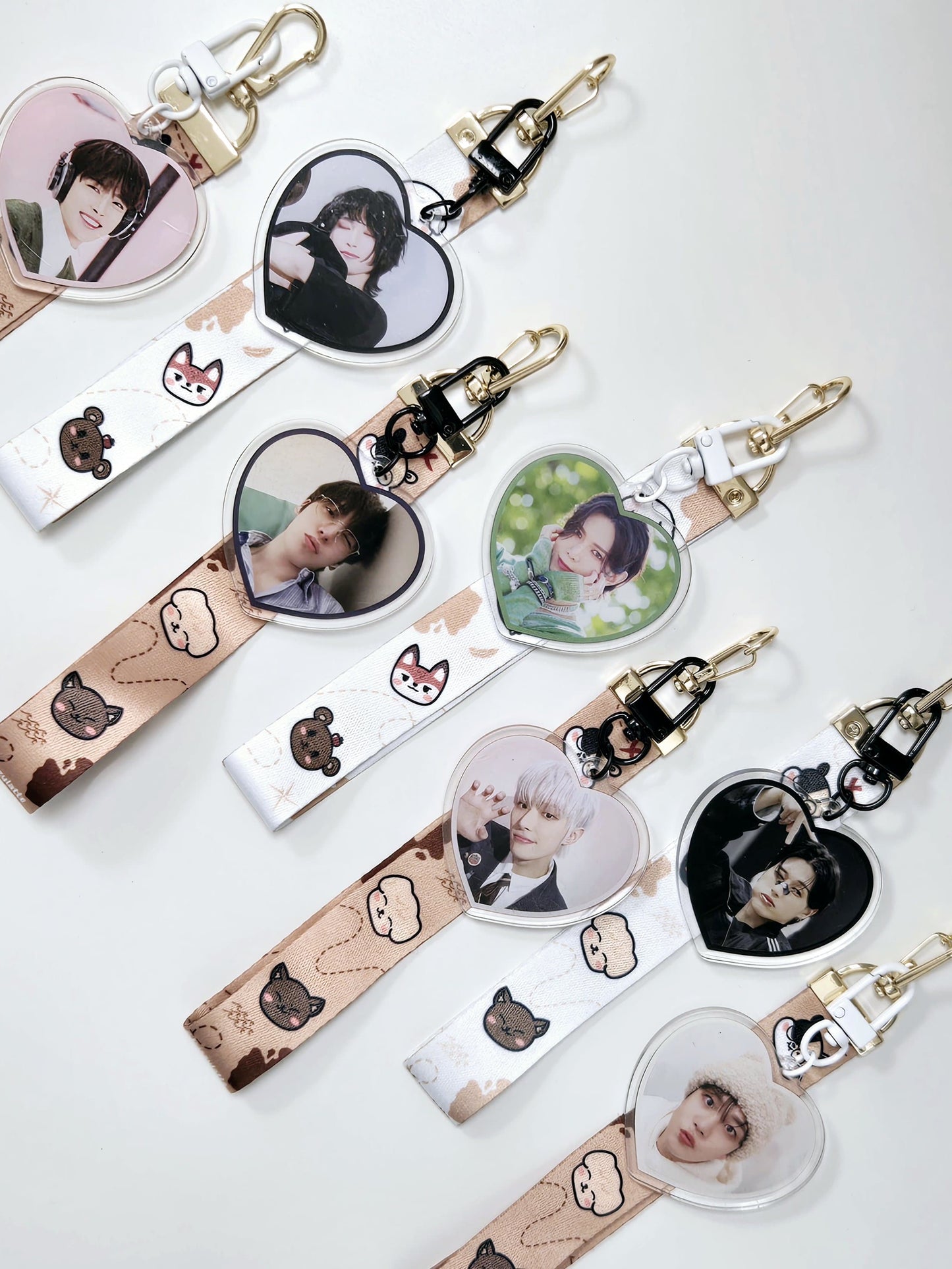 ATEEZ Heart Keychain Straps