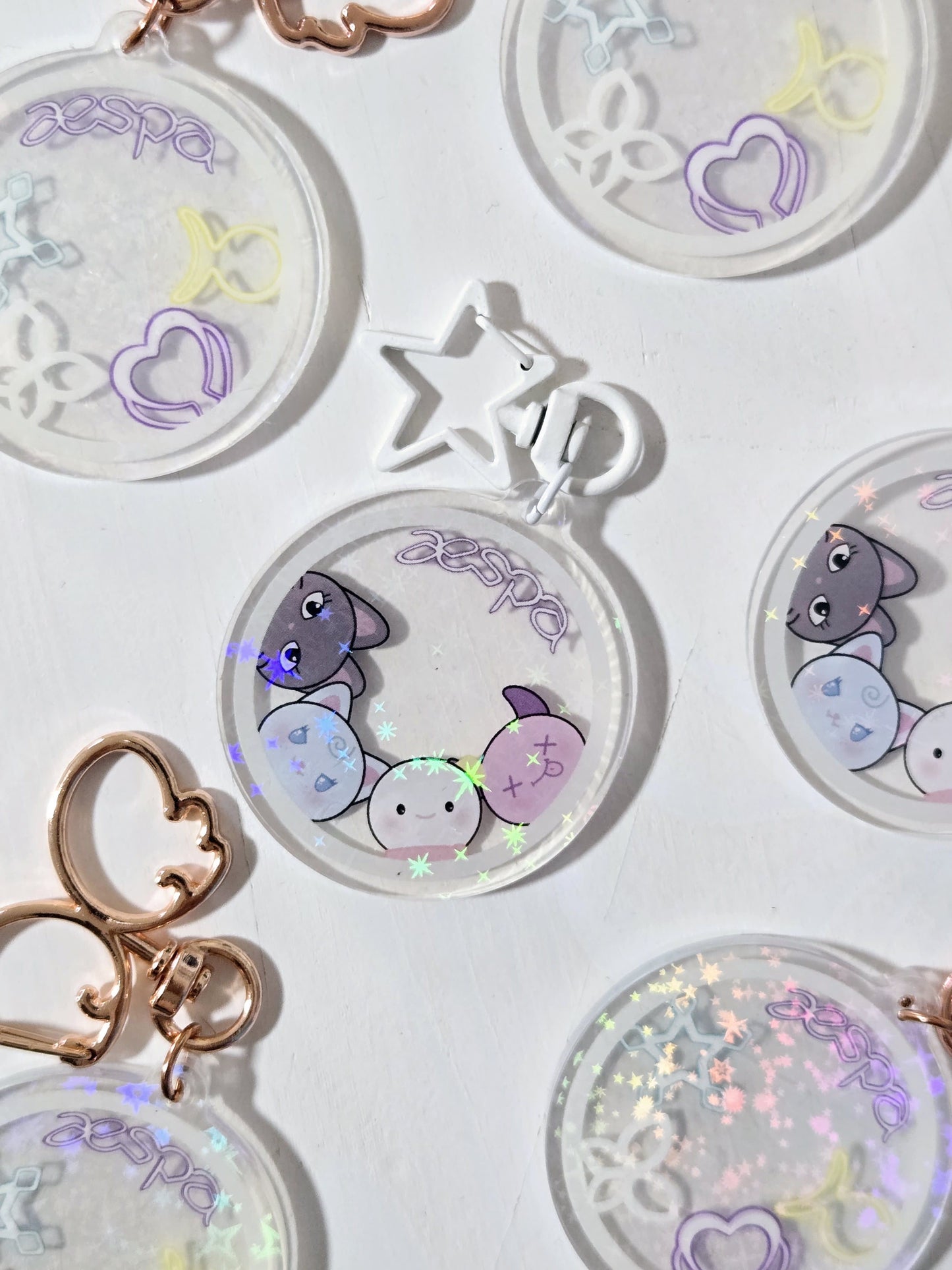 AESPA Lightstick Style Keychain