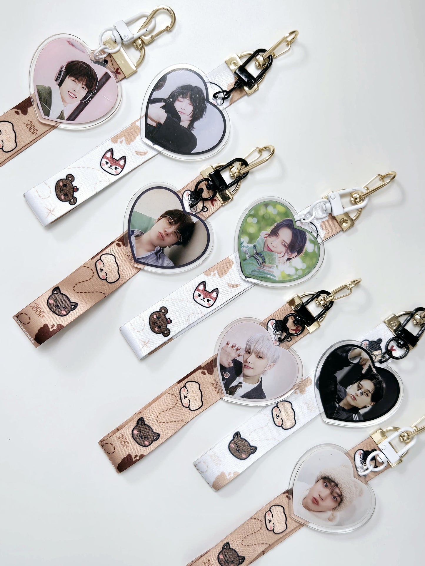 ATEEZ Heart Keychain Straps