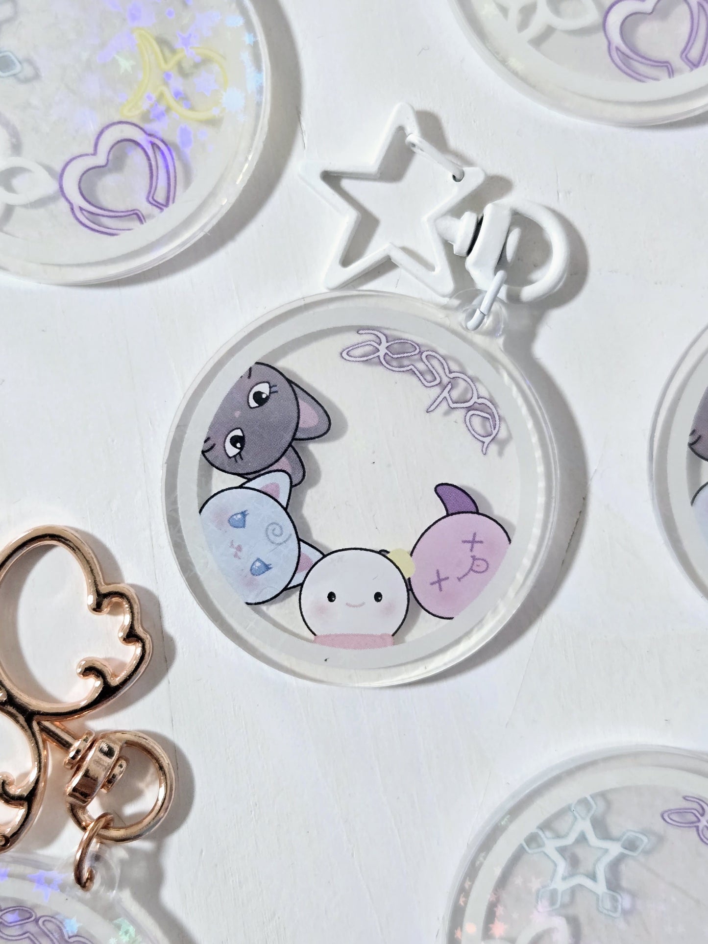 AESPA Lightstick Style Keychain