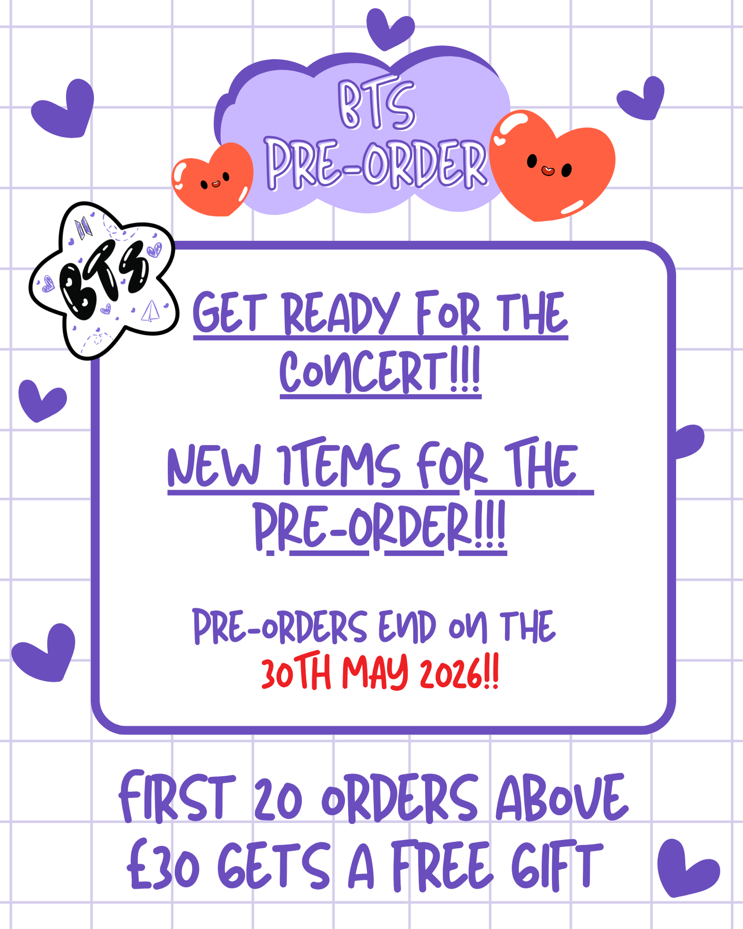 PRE-ORDER: BTS Large Badges