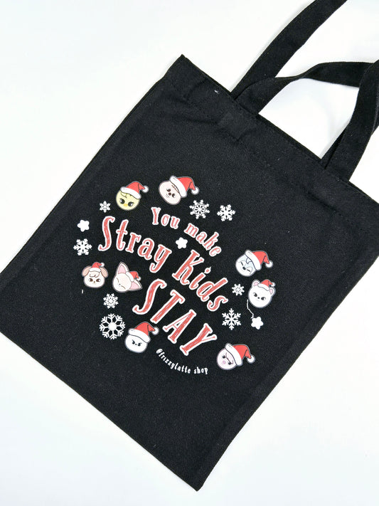 Stray Kids A4 Santa Christmas Tote Bag