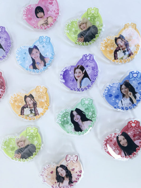 TWICE Heart Jelly Acrylic Pin