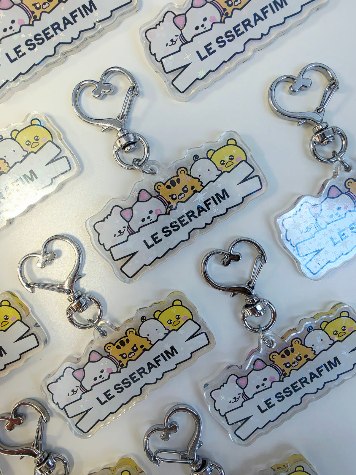 Le Sserafim Holo Star Keychain