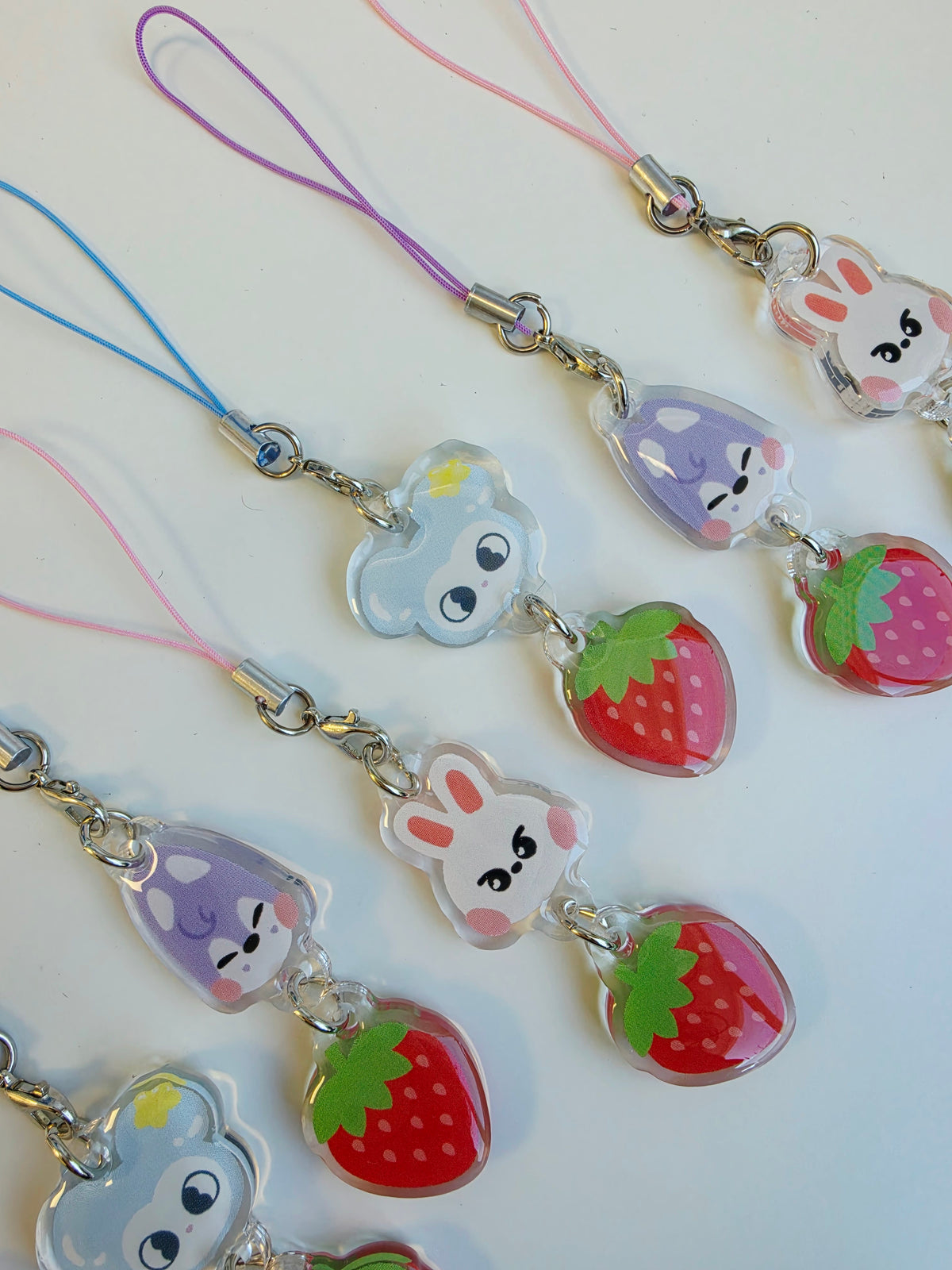 Stray Kids Strawberry Phone Charms
