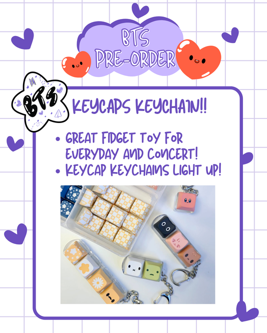 PRE-ORDER: BT21 Collection: Frizzy Keycap Keychain