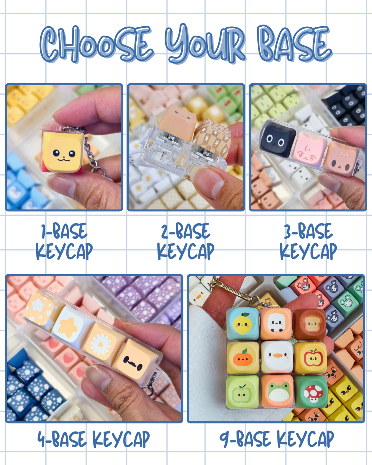 Frizzy Keycap Keychain