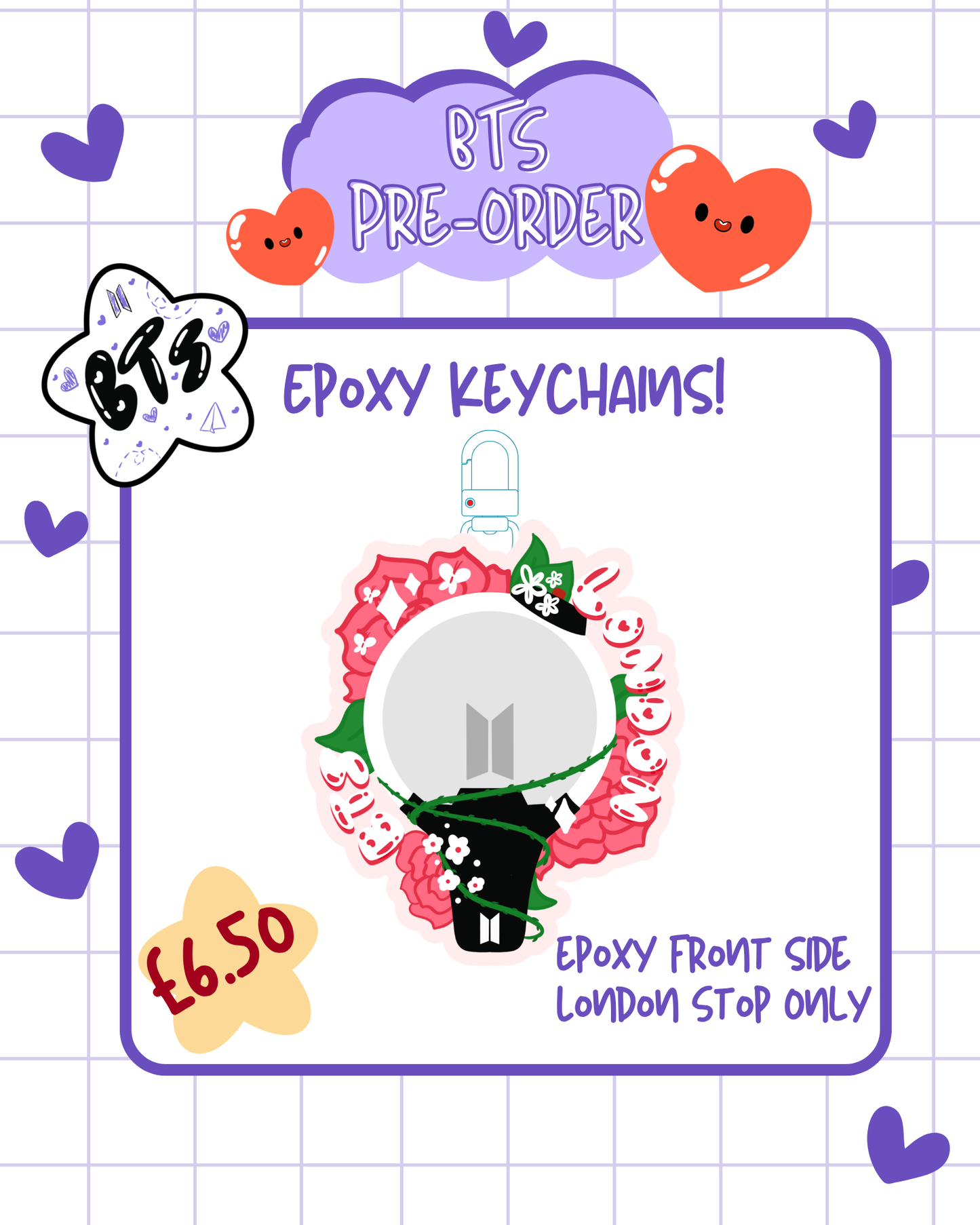 PRE-ORDER: BTS London Concert Keychains