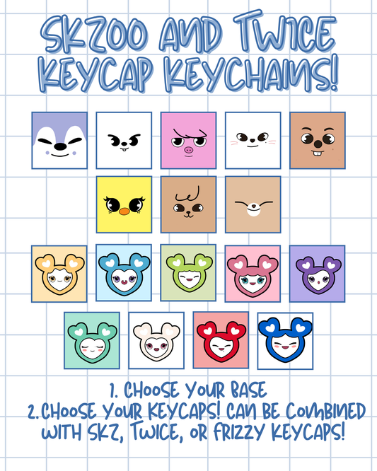 SKZOO and TWICE Collection: Frizzy Keycap Keychain