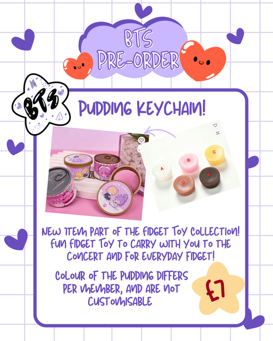 PRE-ORDER: BTS Pudding Keychain