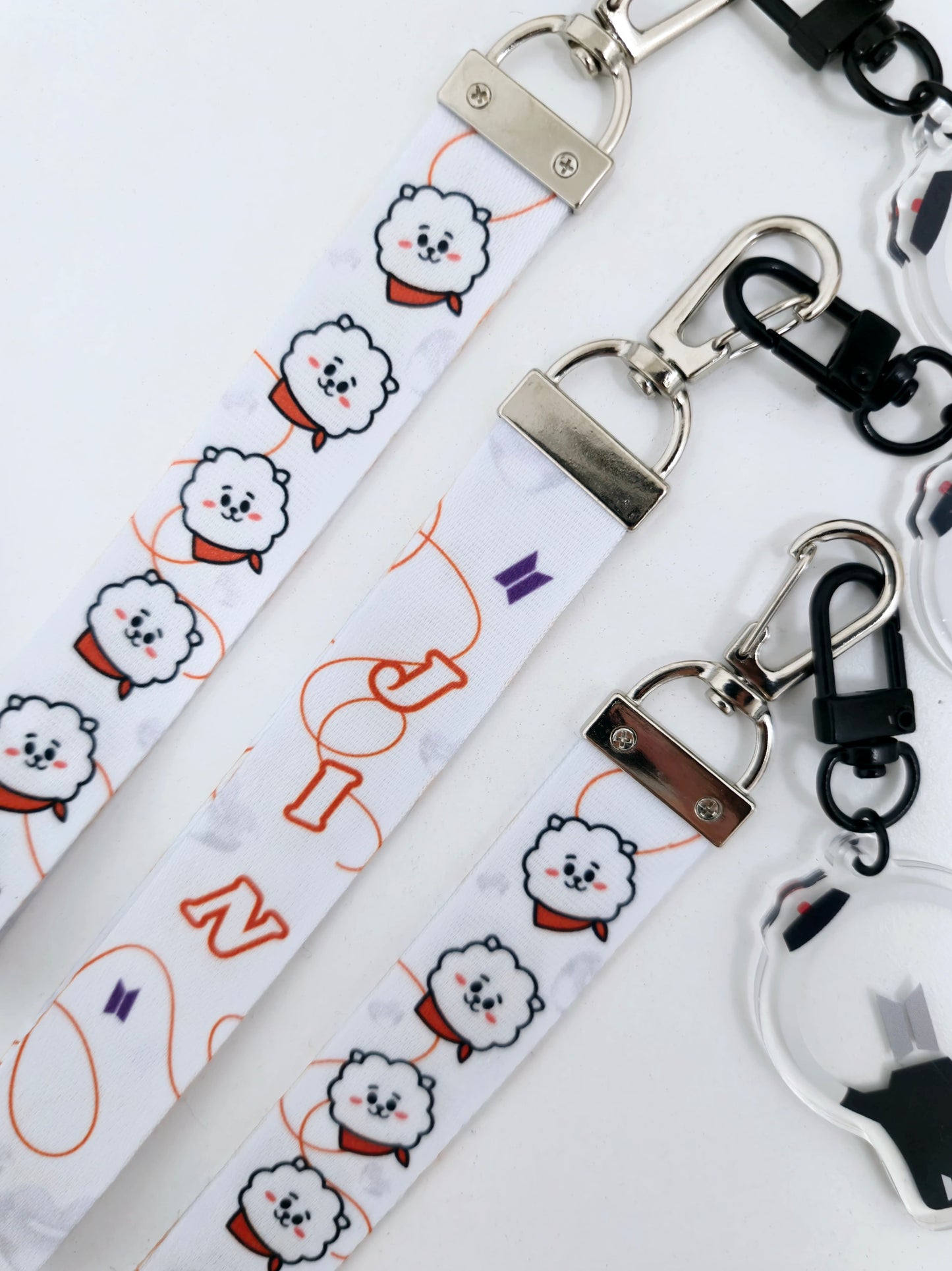 Jin and RJ Keychain Strap