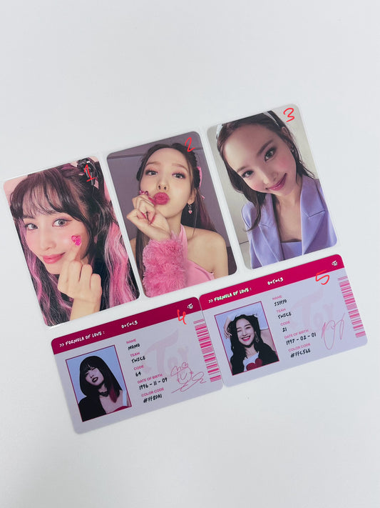 Twice Formula of Love Photocards
