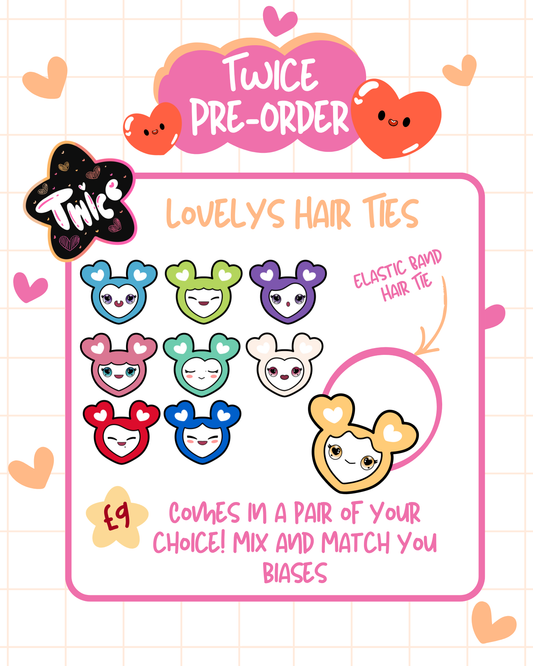PRE-ORDER TWICE Jelly Hair Ties