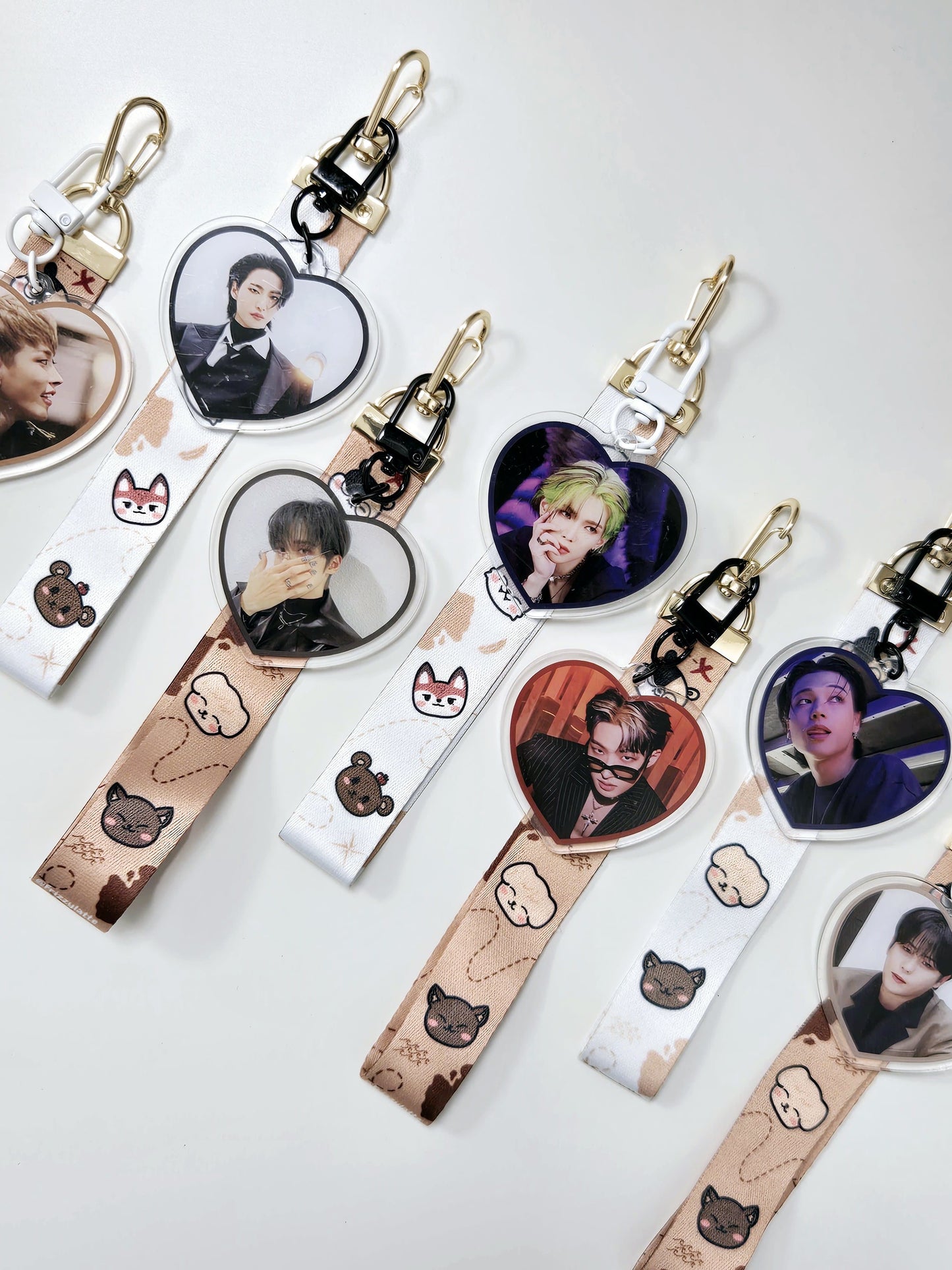 ATEEZ Heart Keychain Straps