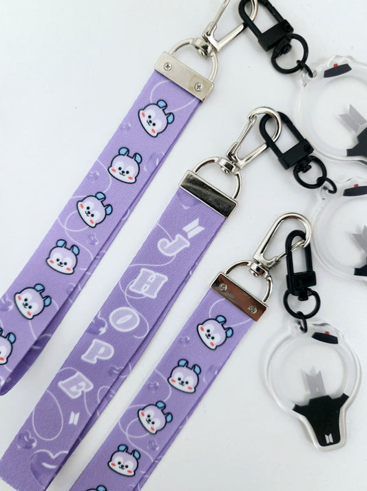 JHope and Mang Keychain Strap