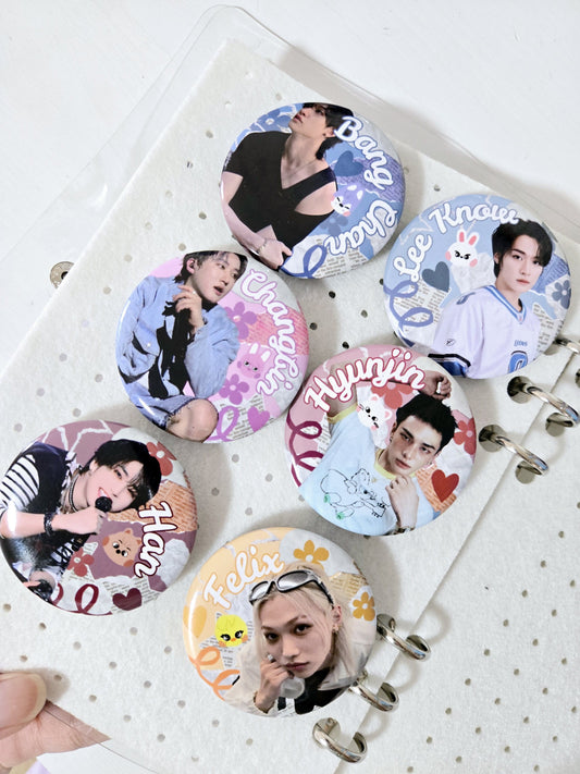 Stray Kids Large Glossy Badges