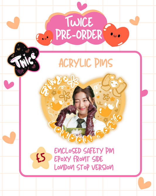 PRE-ORDER TWICE Customisable Jelly Acrylic Pin