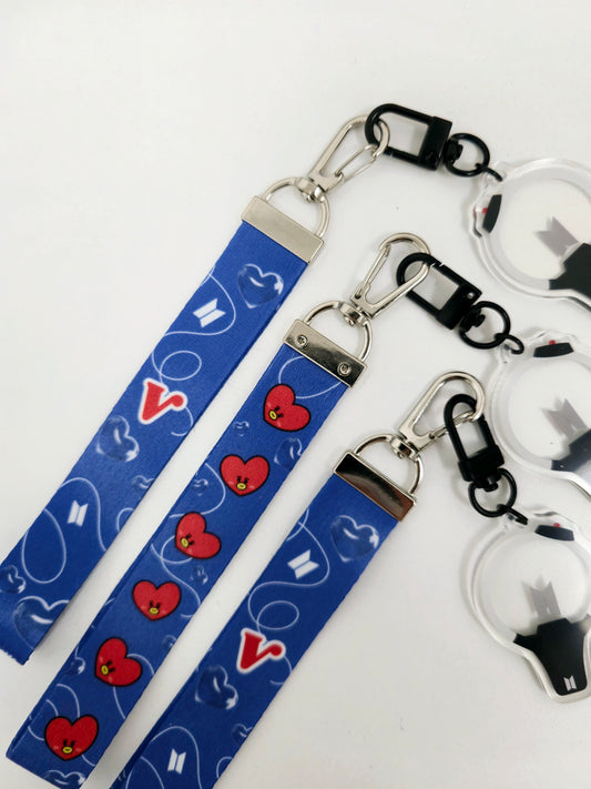 V and Tata Keychain Strap
