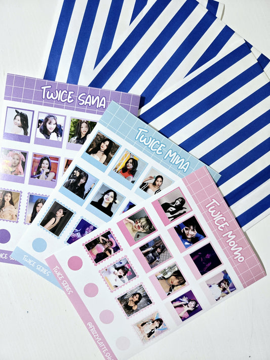 Twice Stickersheet Mystery Packs or Individual Members