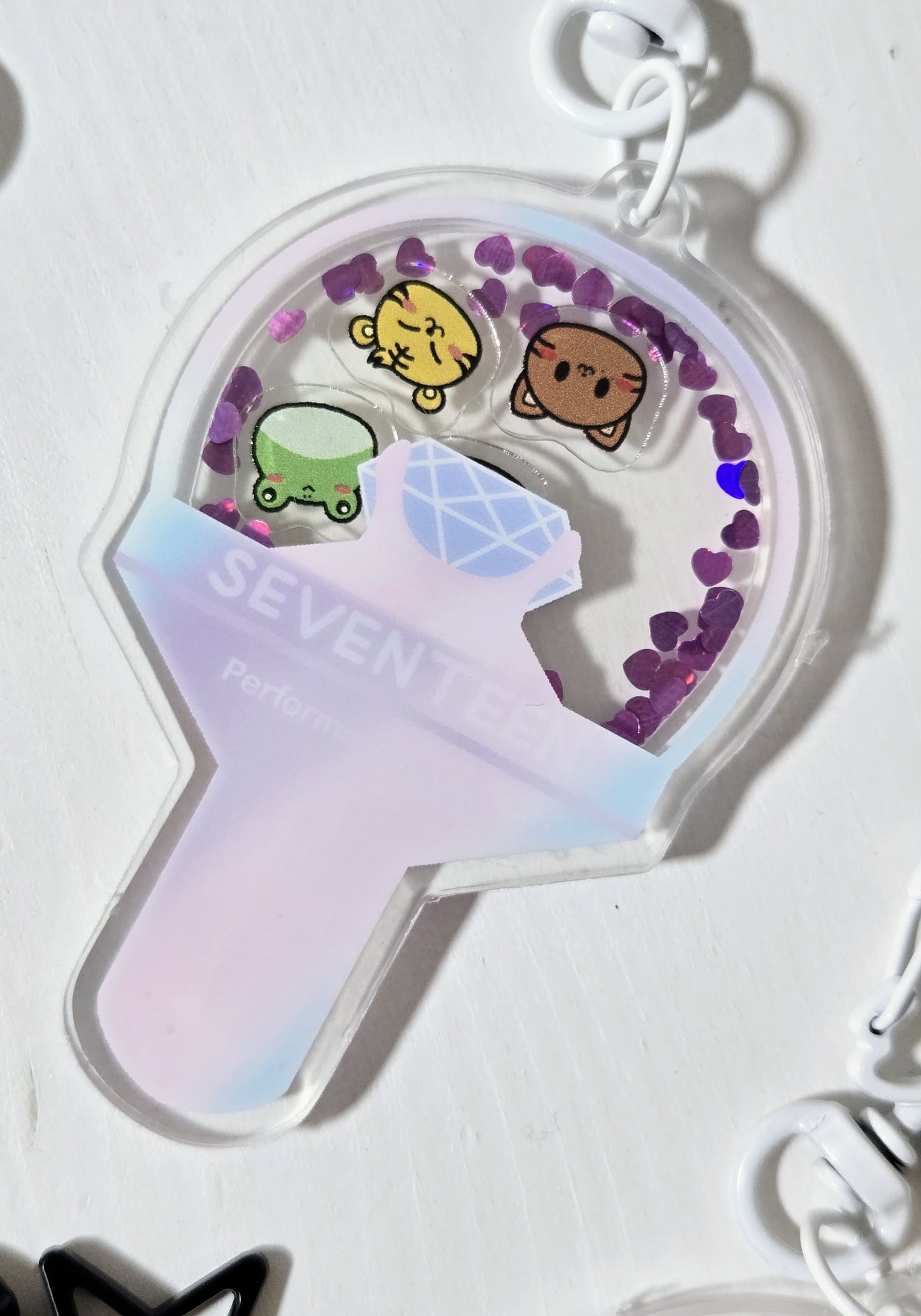 Seventeen Lightstick Shaker Keychain