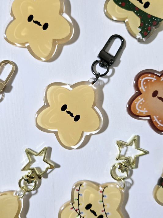 Latte Star Keychain