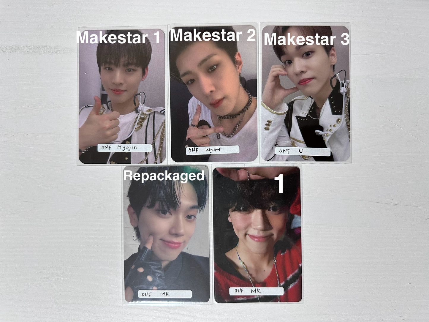 ONF Photocards - Makestar and others