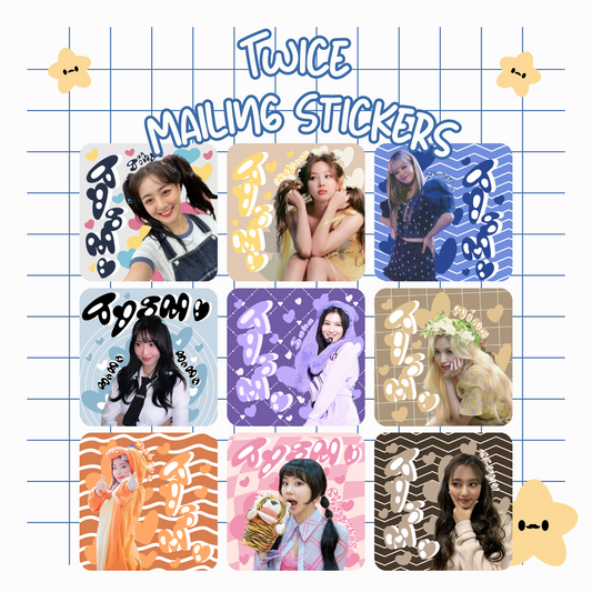 TWICE Mailing Stickers