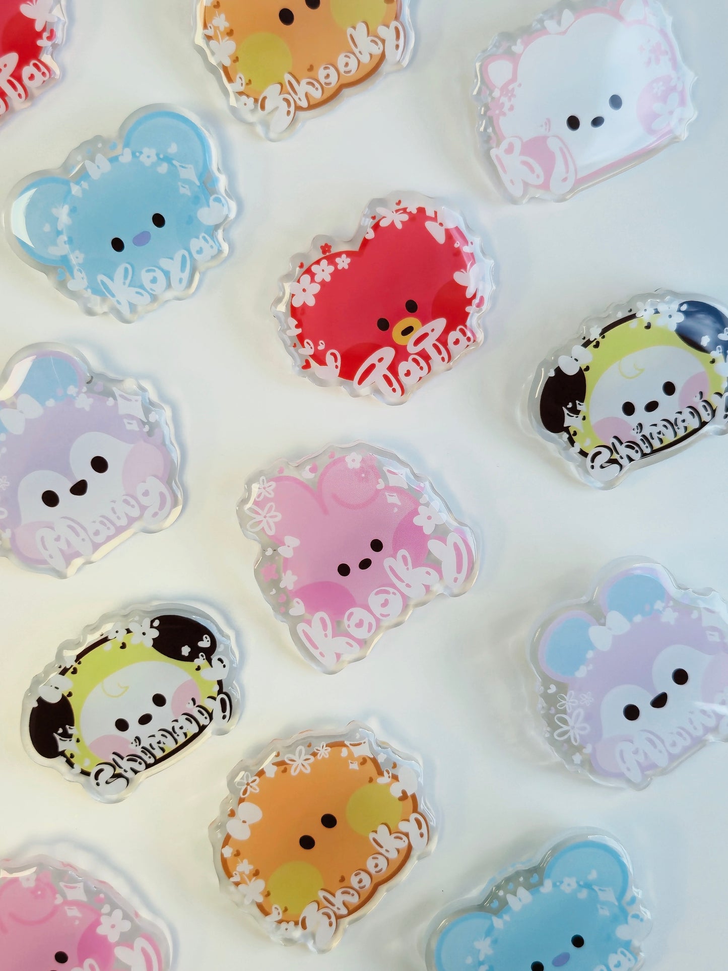 BT21 Jelly Acrylic Pin Badge