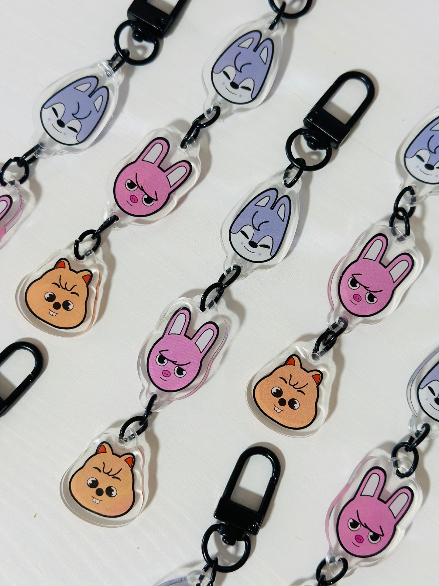 Stray Kids 3RACCHA Chain Keychain