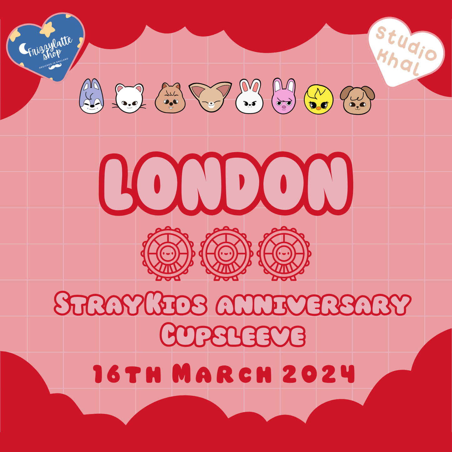 Stray Kids Anniversary Cupsleeve LONDON