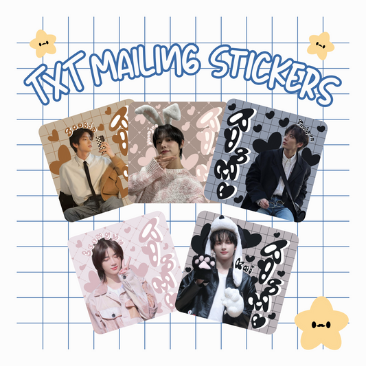 TXT Mailing Sticker