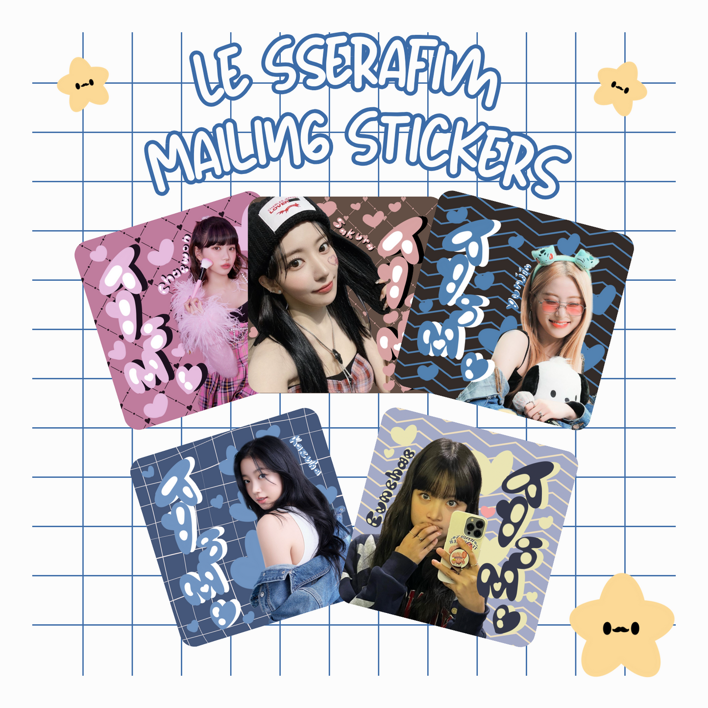 Le Sserafim Mailing Stickers