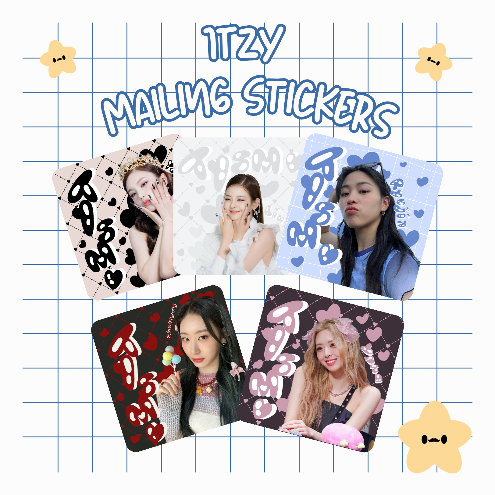 Itzy Sticky Notes ITZY Mailing Stickers – Frizzylatte Shop