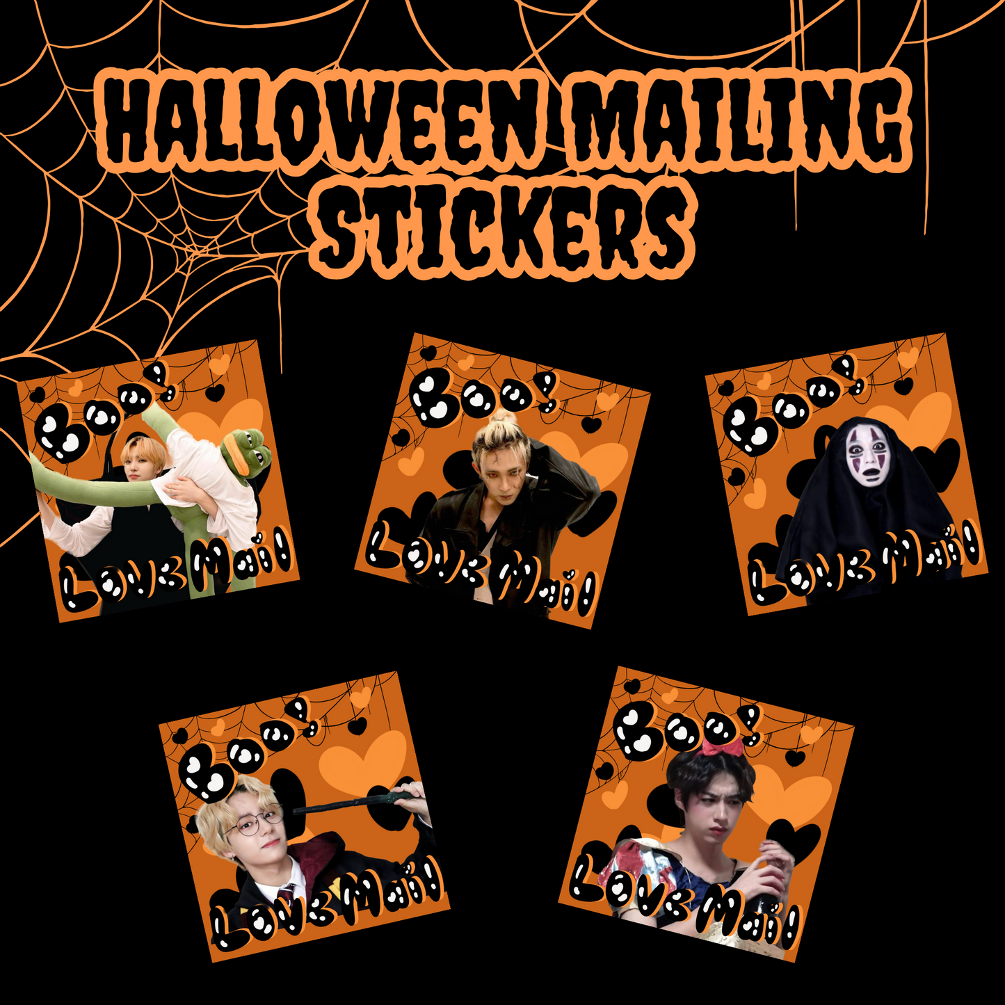 ONEUS Halloween Mailing Stickers