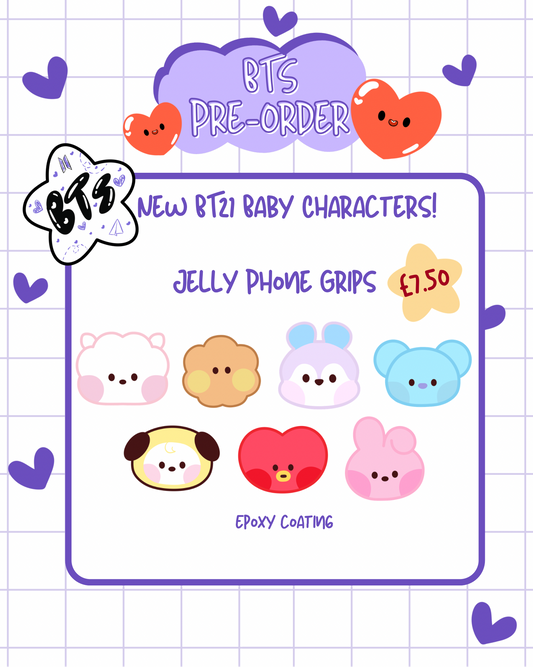 PRE-ORDER BT21 Baby Jelly Phone Grip