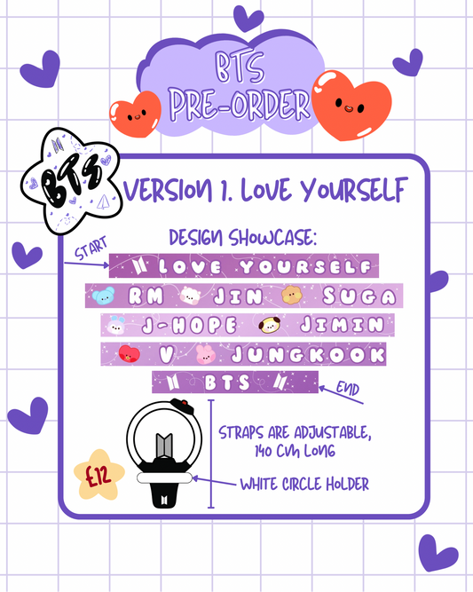 PRE-ORDER BTS Lightstick Shoulder Straps