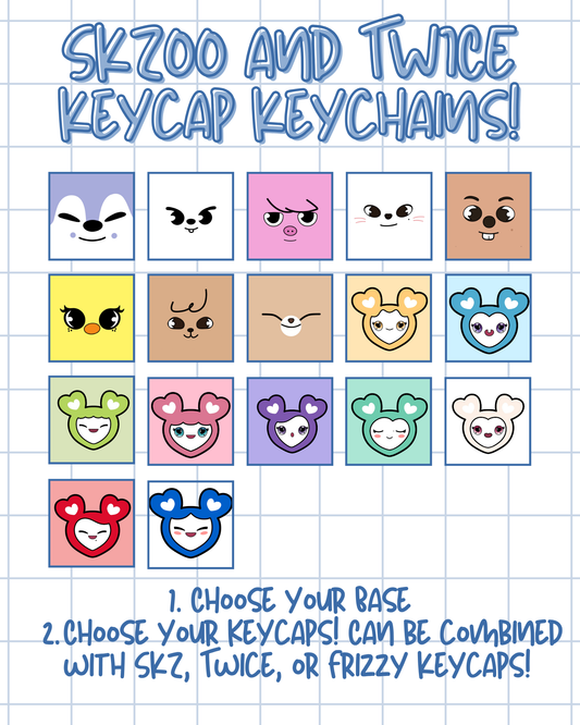 SKZOO and TWICE Collection: Frizzy Keycap Keychain