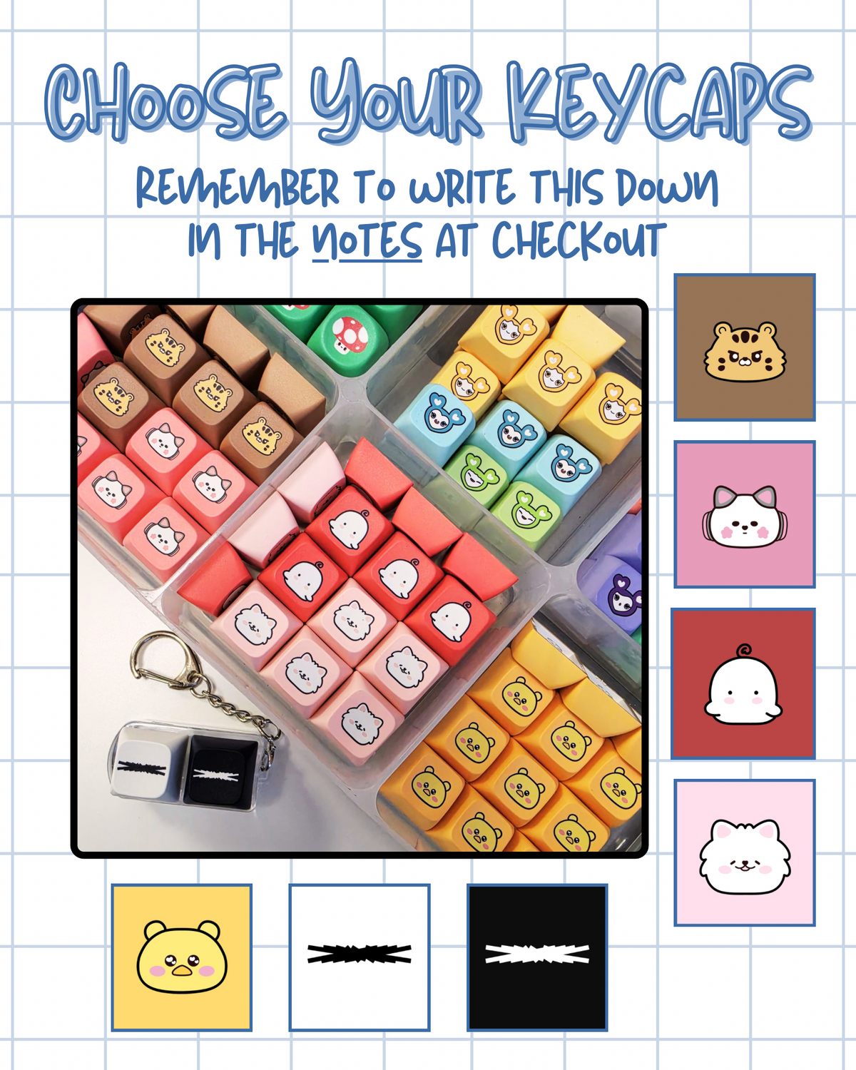 FIMs Collection: Le Sserafim Keycap Keychain