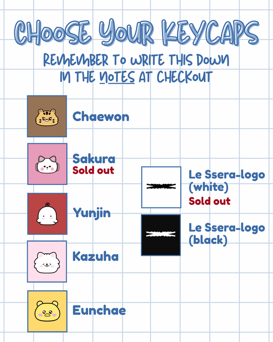 FIMs Collection: Le Sserafim Keycap Keychain