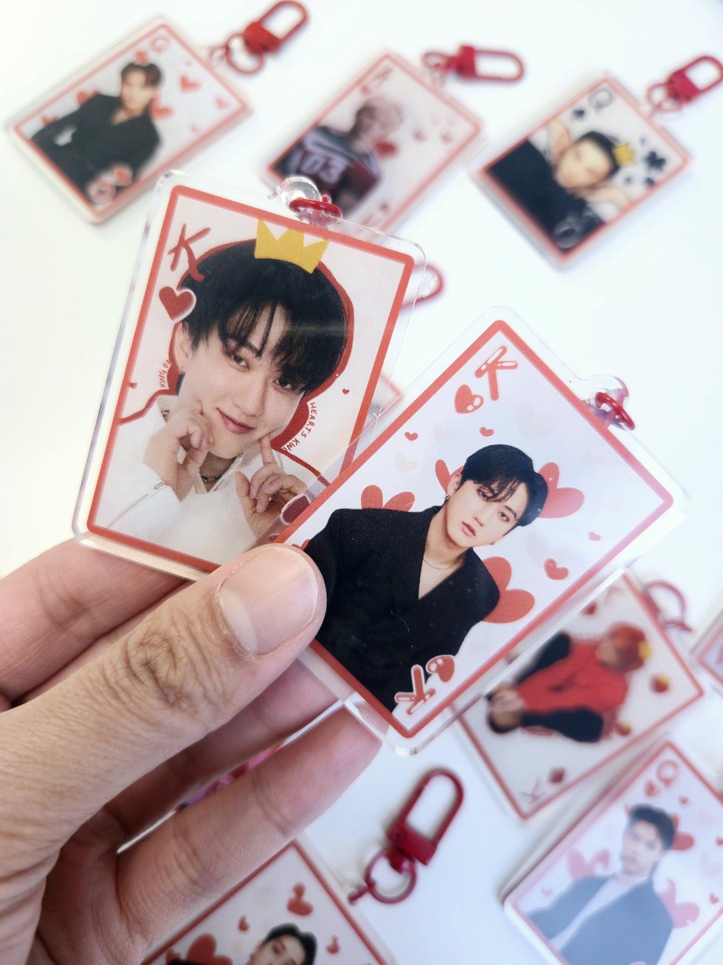 Stray Kids Playing Cards Keychain