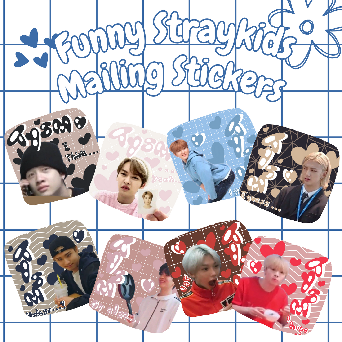 Funny Stray Kids Mailing Sticker