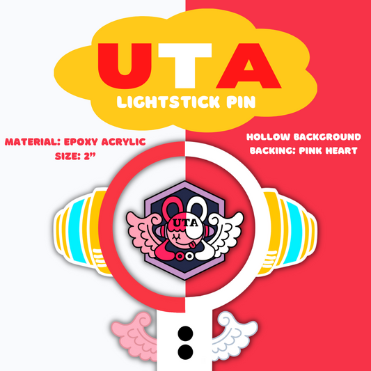 UTA Lighstick Acrylic Pin