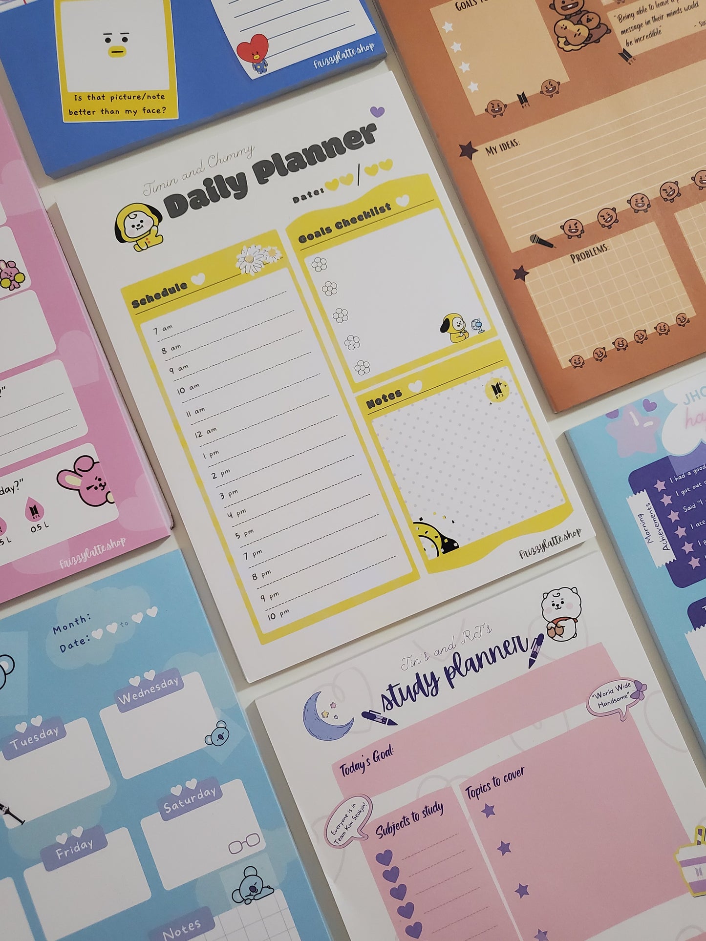 BTS Jimin and Chimmy Daily Planner