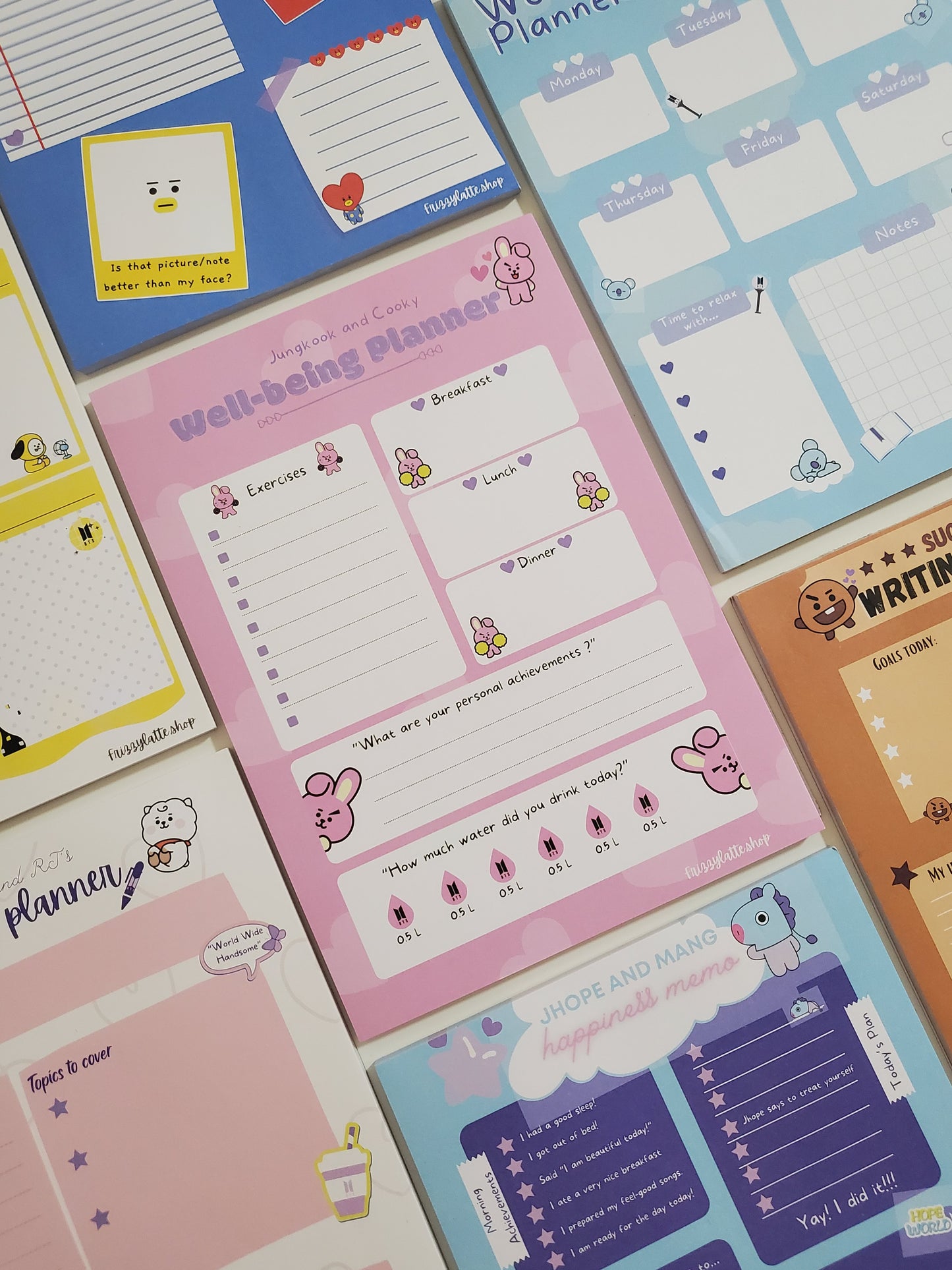 BTS Jungkook and Cooky Well-being Planner