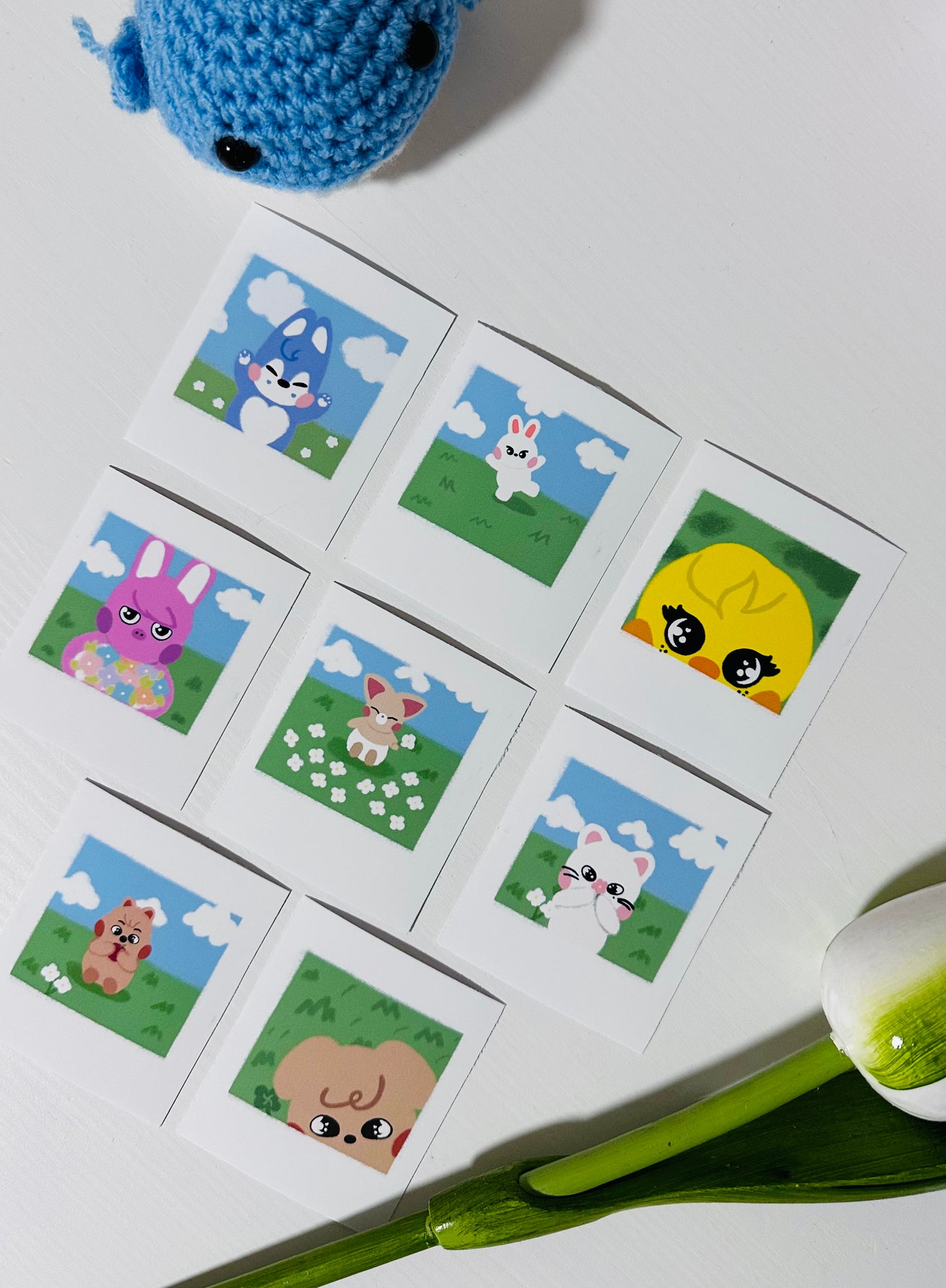 Babu Skzoo - Polaroid Sticker Set