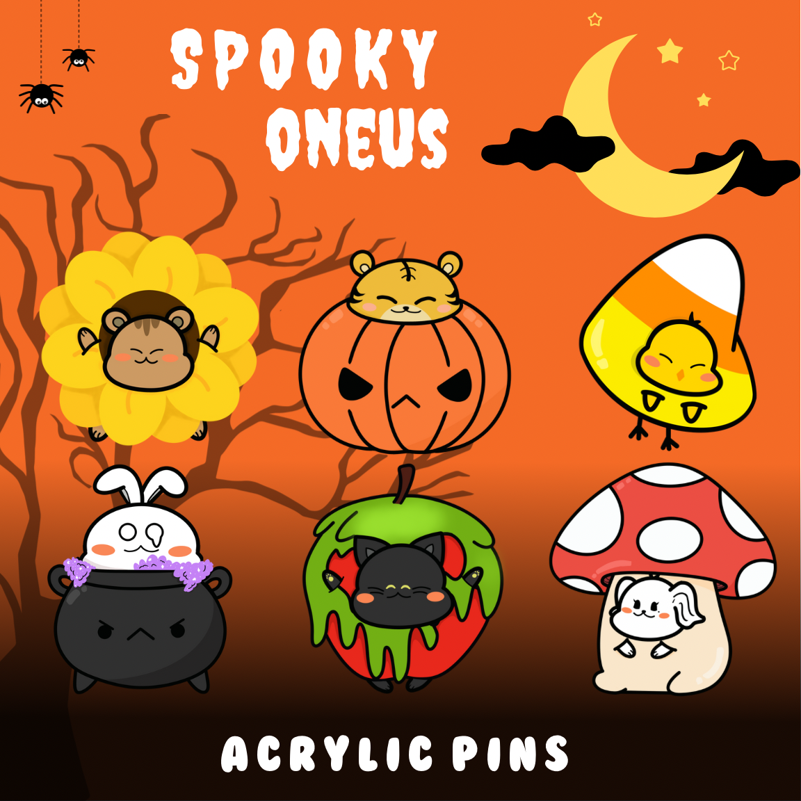 ONEUS Spooky Season Pins